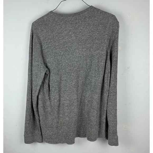 Marine Layer Henley Shirt Mens XL Gray Long Sleeve Pullover Casual Top - Picture 5 of 9